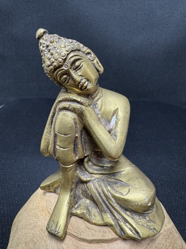 Statut Bouddha Penseur en Bronze